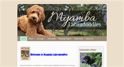 Desktop Screenshot of myambalabradoodles.com